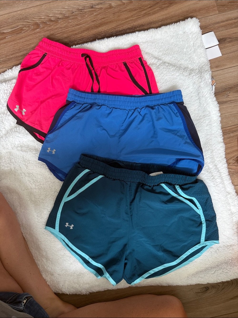 Under Armour Women's Athletic Shorts - Hot Pink, Blue, Teal
